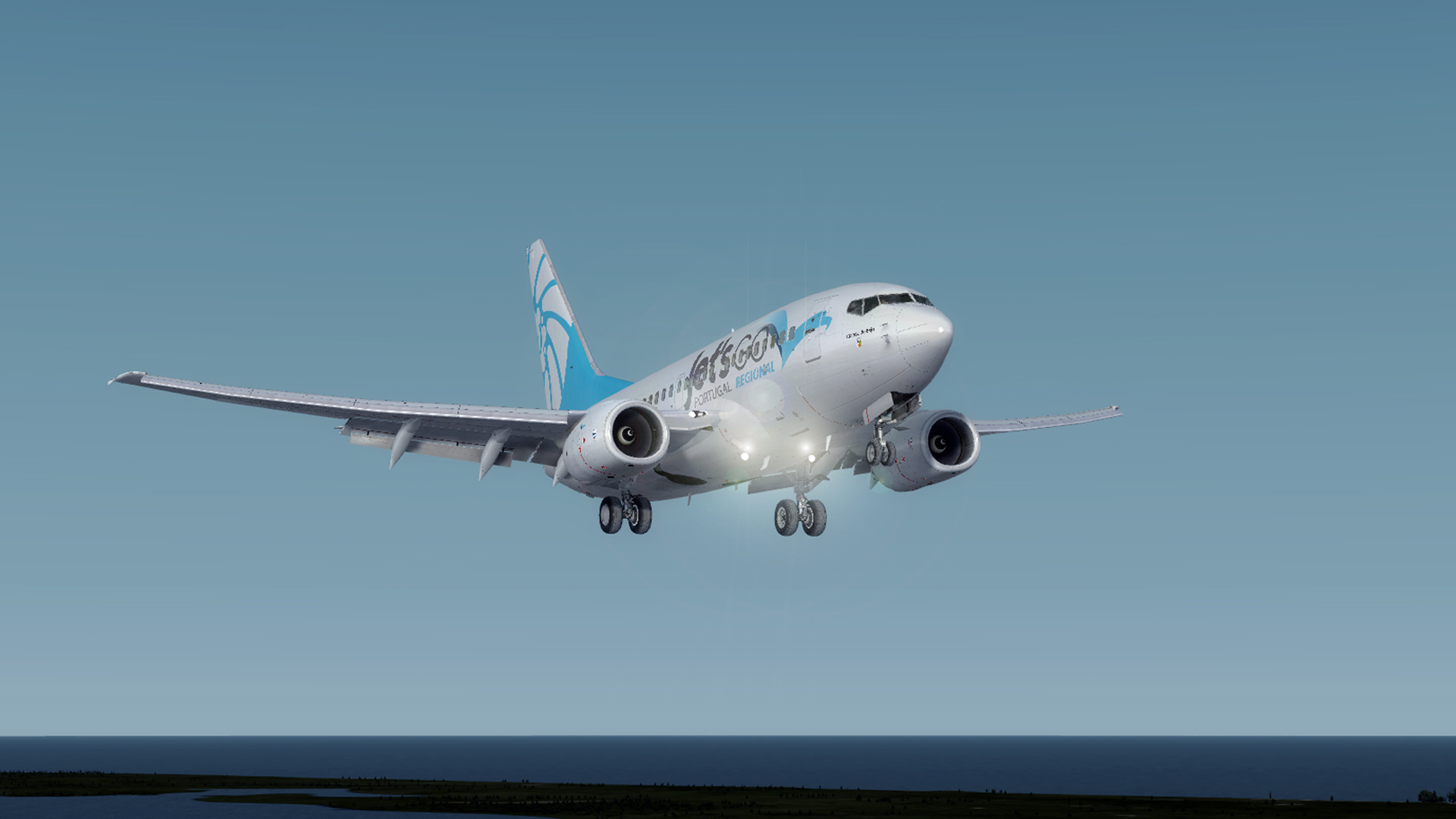 JetsGo Regional · Ready for arrival — simulator capture